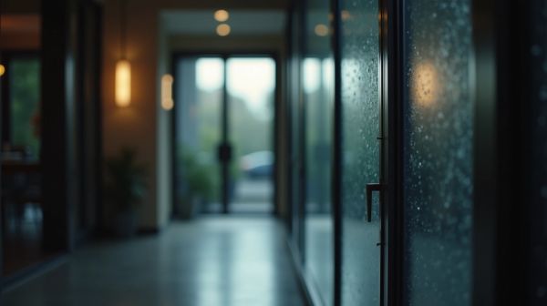Porte d'entrée vitrée : sécuriser le regard depuis l'extérieur