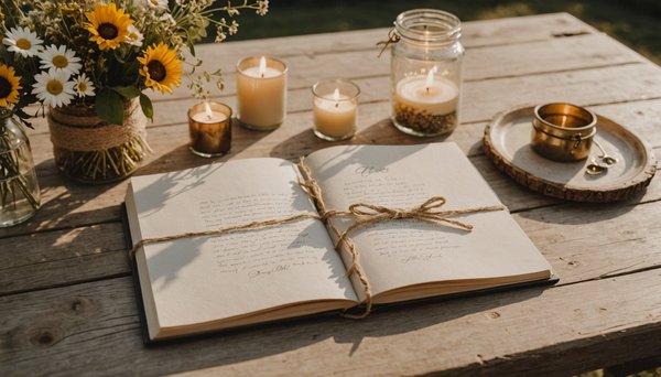 Livre d'or artisanal : Un souvenir unique pour votre grand jour